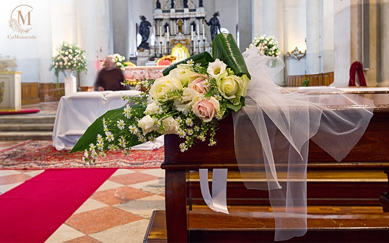 Church wedding decor