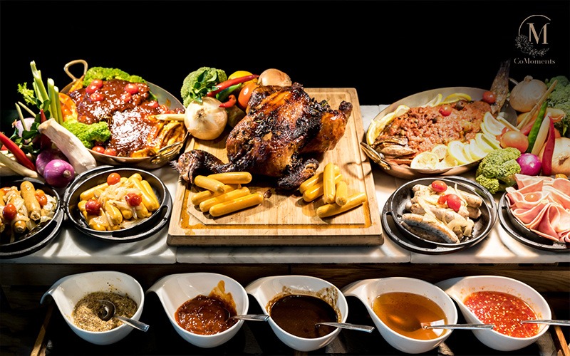 Interactive Foods section at weddings