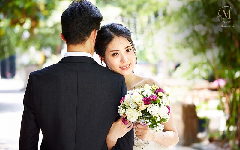 Wedding couple living out their dream wedding