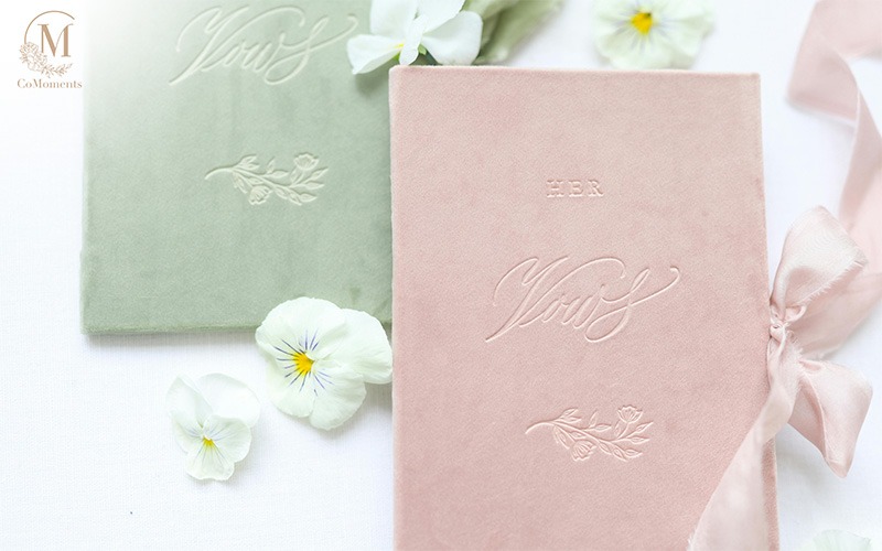 Wedding vow book inspiration